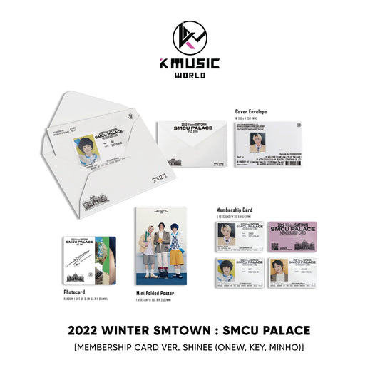 2022 Winter SMTOWN: SMCU PALACE [Guest. SHINee (ONEW, KEY, MINHO) - Membership Card Ver.]