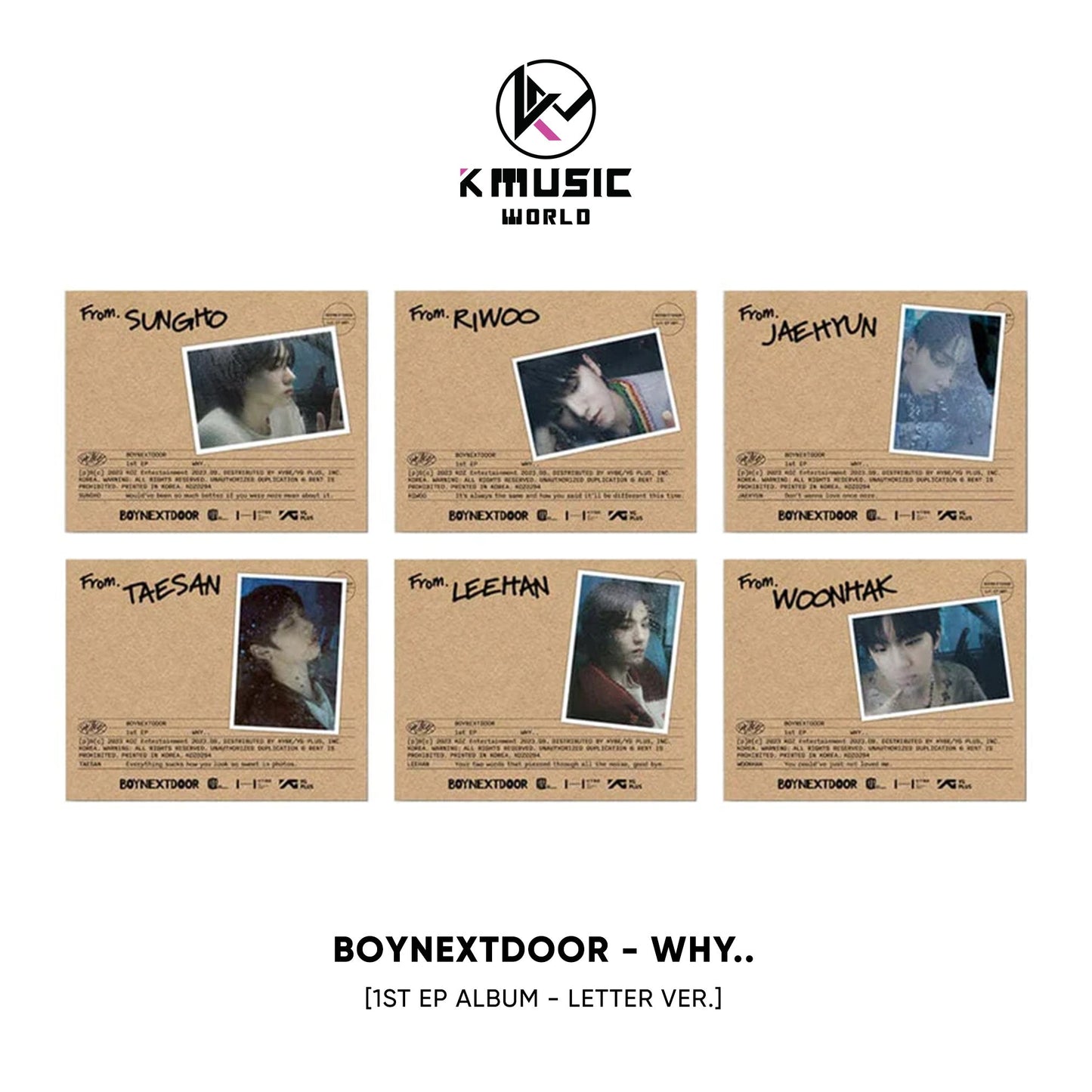 BOYNEXTDOOR - WHY.. [1st EP Album - Letter Ver.]