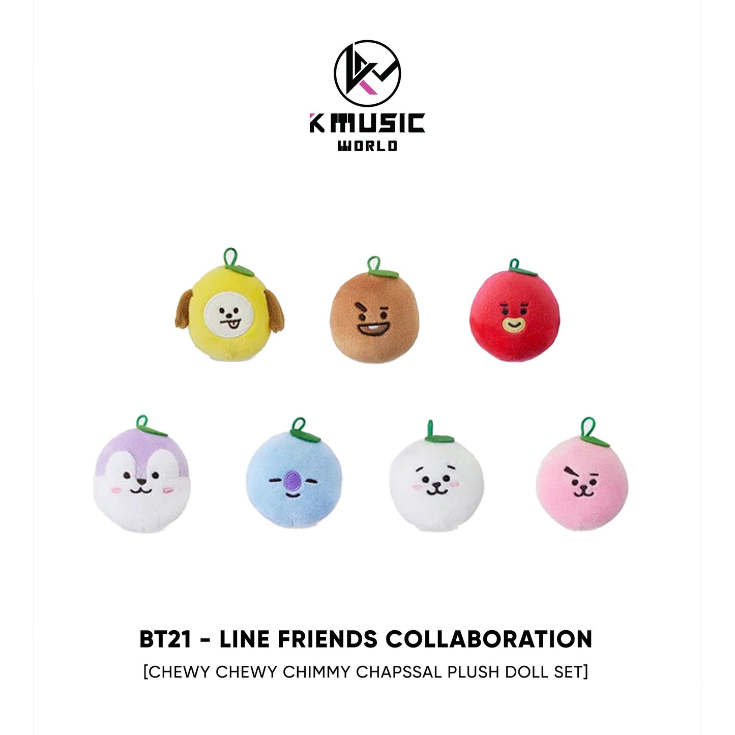 BT21 - Line Friends Collaboration [Chewy Chewy Chimmy Chapssal - Plush Doll Set]