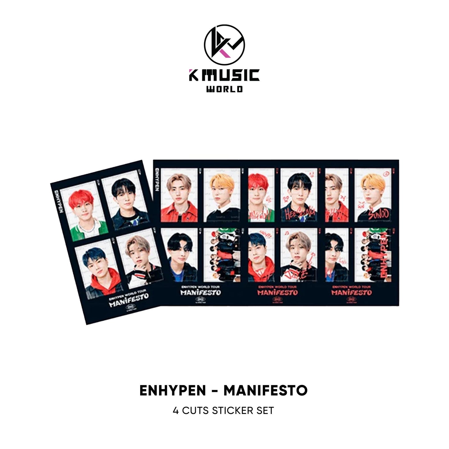 ENHYPEN - MANIFESTO [4 Cuts Sticker Set]