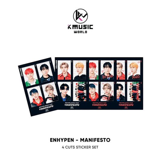 ENHYPEN - MANIFESTO [4 Cuts Sticker Set]