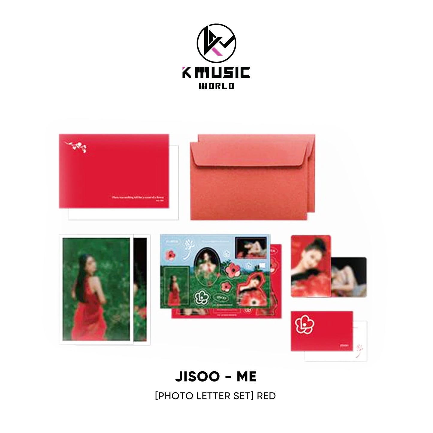 JISOO - ME [Photo Letter Set - Red]