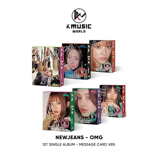 NewJeans - OMG [1st Single Album - Message Card Ver.] RANDOM