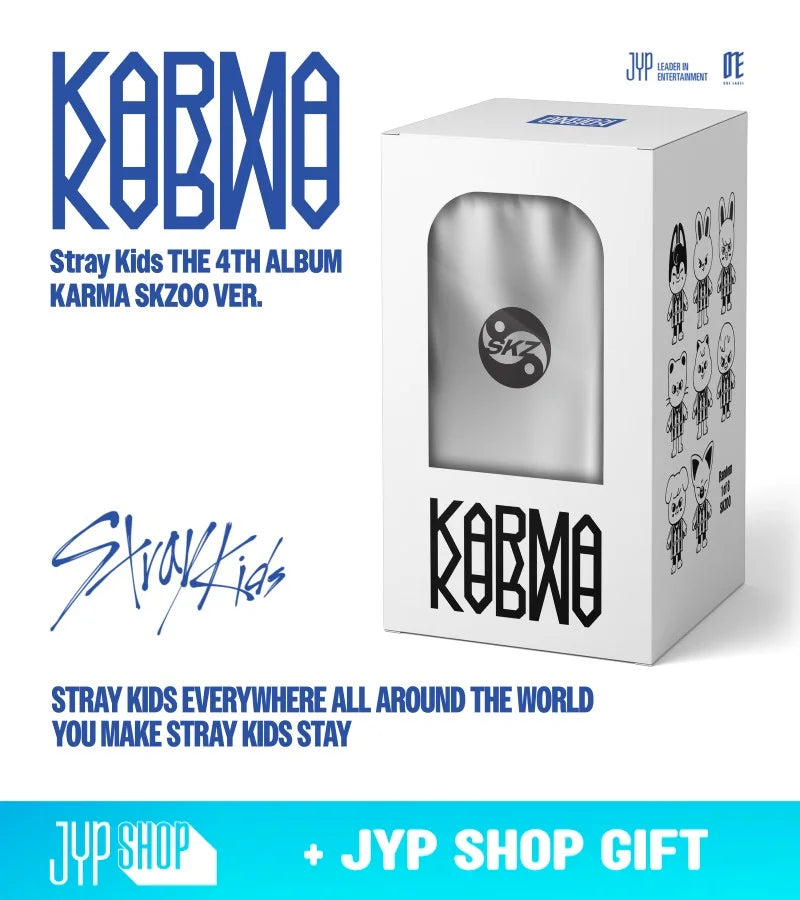 [POB] Stray Kids - KARMA [The 4th album - SKZOO Ver.] ✜ JYP FANS SHOP